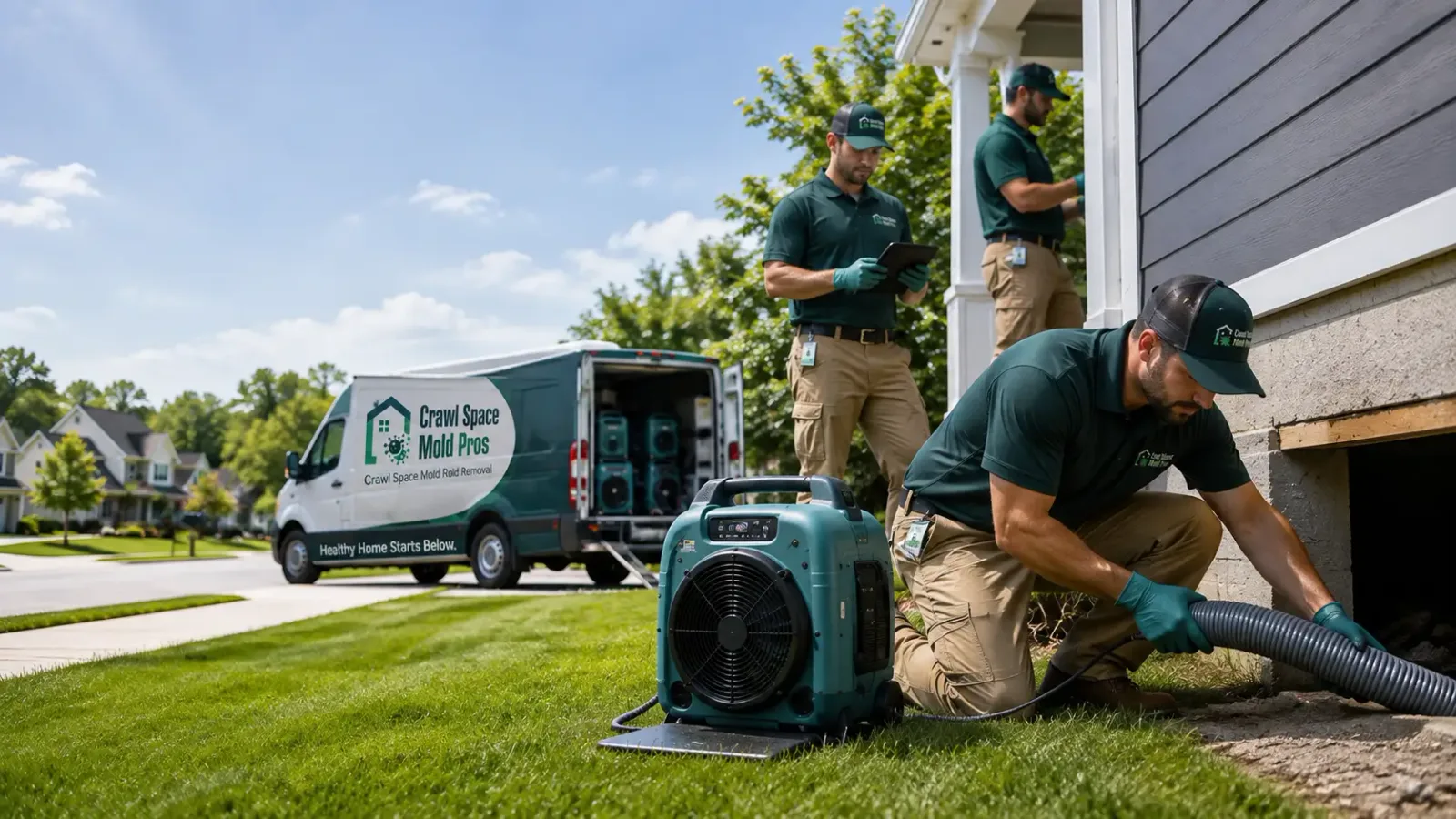 Crawl Space Mold Removal in Bondurant, WY